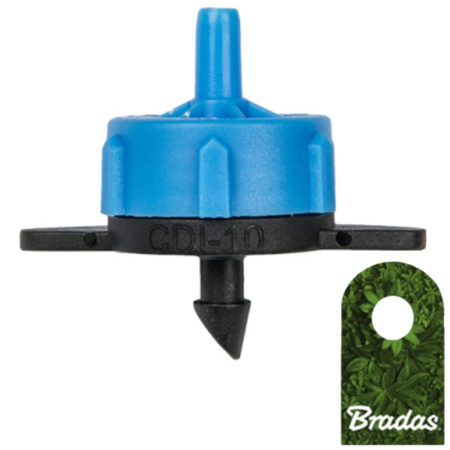 Garten Tropfer mit Druckausgleich 8l/h Außgang 4mm Micro Bewässerung Bradas DSE-PCT08