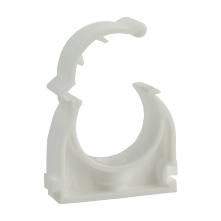 1 Stück PVC Rohrschelle RL, RLm, RS ⌀20 Rohrclip Rohrklemme Rohrhalter Marmat UZ-20