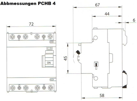 SEZ Fi-Schalter 100A 30mA 4p 10kA TYP A RCD FI-Schutzschalter 0898