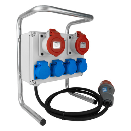 Baustromverteiler mit Ständer 2xCEE 16A 4xSchuko ohne Sicherungen Brennenstuhl 115 1153750