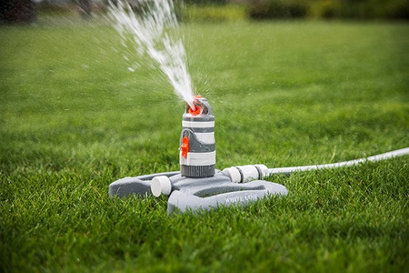 2-Funktion Kreisregner 320m² Sprinkler Rasensprenger Impulsregner WHITE LINE Bradas WL-Z12