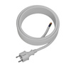 Anschlusskabel 5m IP44 mit geradem Stecker 250V 16A 3x2,5 mm² H05VV-F PP-40H Weiß W-98396