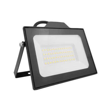 LED Außenstrahler mit Bewegungsmelder 50W GTV Flutlicht schwarz IP65 Außenwandstrahler 5000lm GT-GCR50W-64
