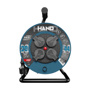 Kabeltrommel HAND PRO 20 m 4x Steckdosen 230V IP44 H05RN-F 3x1,5 mm² W-96304