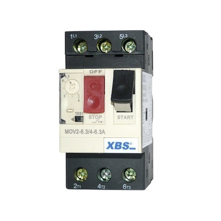 Motorschutzschalter Motorschutz MOV2 4-6.3A MS-Schalter XBS MOV2-6.3