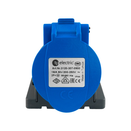 Aufputz Campingsteckdose CEE 3P 16A IP44 230V VDE TP Caravan Steckodose Electric 3120-307-0900