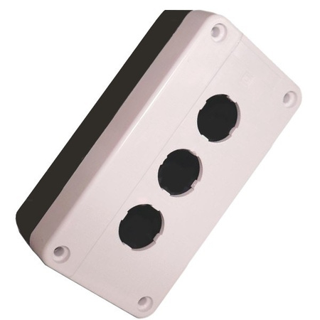 Putz Drucktaster Leergehäuse Aufbaugehäuse Aufputz grau/schwarz XBS XAL-BE03