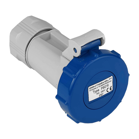 Steckdose 230V 16A IP67 französisches System Doktorvolt PSG 16 DV