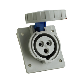 CEE Einbausteckdose schräg 16A 3P 230V IP67 IEG 1632 DV