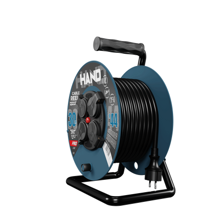 Kabeltrommel HAND PRO 30m 4x Steckdosen 230V IP44 H05RN-F 3x2,5 mm² W-96318