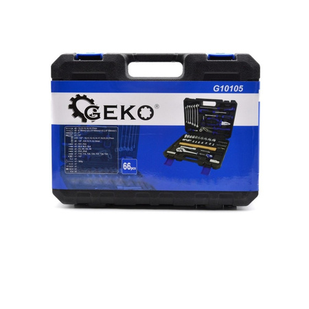 Werkzeugkoffer gefüllt 66-teilig tägliche Handwerkzeuge für Haushalt, Garage G10105