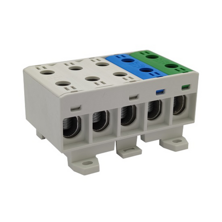Hauptleitungsklemme Anschlussklemme ETB 50/1x5 (L1,L2,L3,N,PE) Al/Cu Universalklemme 10 Löcher Elektro Becov UK5050