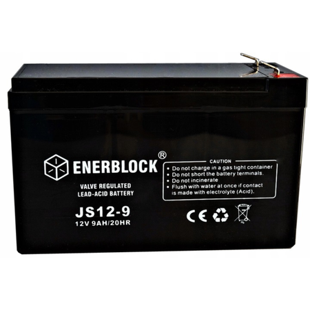 Batterie AGM ENERBLOCK Akku JS12-9 12V 9Ah Serie JS General ENR-9H/12V