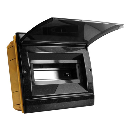 Unterputz Verteilerkasten IP40 8/10 Module schwarz M-L 970.08.N