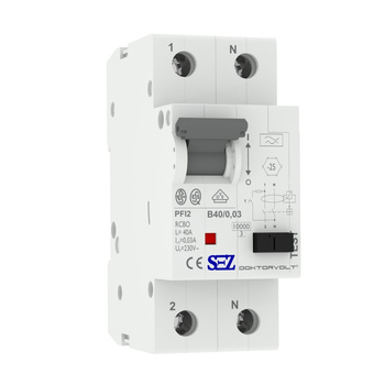 SEZ FI/LS B 40A 30mA 2p 10kA RCBO VDE FI/LS-Schalter Kombi Schalter 0090616