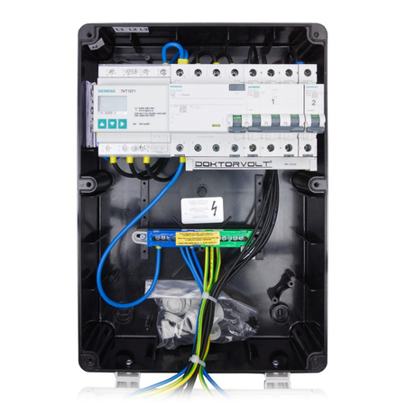 Stromverteiler pTD-S/FI 16A 2x230V 3P Zähler SIEMENS und MENNEKES Doktorvolt DV-4784-D
