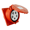 CEE Einbausteckdose schräg 400V 16A 5P 83x90 mm 3105-309-1600