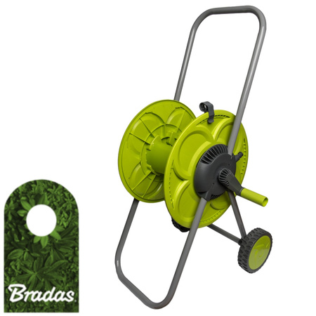 Schlauchwagen Schlauchtrommel Tragbar Schlauchhalter 1/2" 50m LIME LINE CLOVER BRADAS LE-9104