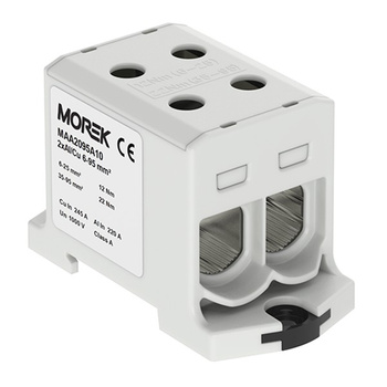 Hauptleitungsklemme 4x6-95mm2 grau 1P OTL 95-2 Morek MAA2095A10