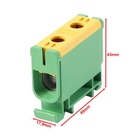 Hauptleitungsklemme Anschlussklemme ETB 50/1 Al/Cu Universalklemme elektroinstallation 2 Löcher Elektro Becov UK1050.24