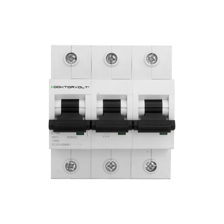 Leitungsschutzschalter MCB 10kA 3P 100A C100A LS-Schalter Doktorvolt DV-5466