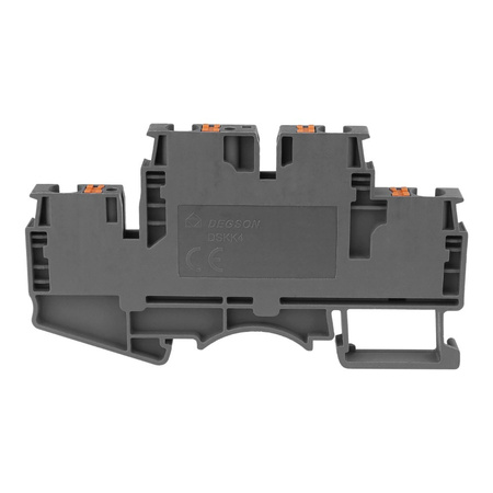 Reihenklemme 4mm2 4 Leiter Doppelstockklemme Etagenklemme Grau DSKK4-01P-11-00A(H)