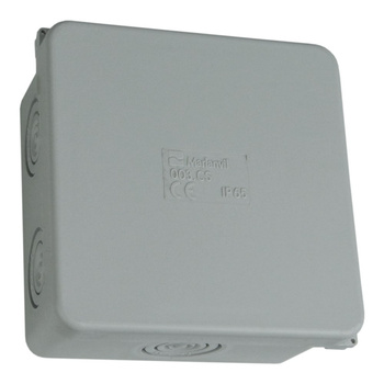 Abzweigkasten 80x80x40 6+2 IP65 Aufputz Abzweigdose Verbindungsdose M-L 003.CS