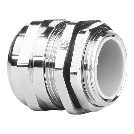 M25 Kabelverschraubung metrisch 10.5-18mm IP68 Messing vernickelt DGN DDL-M25M-10AH