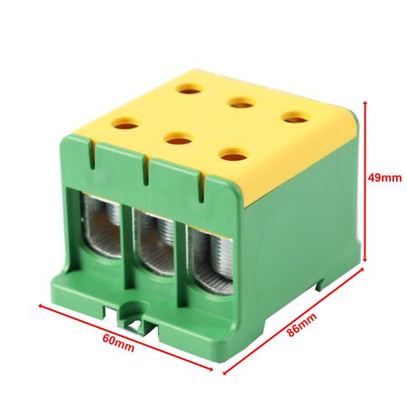 Hauptleitungsklemme Anschlussklemme ETB 95/1x3 Al/Cu Universalklemme elektroinstallation 6 Löcher  Elektro Becov