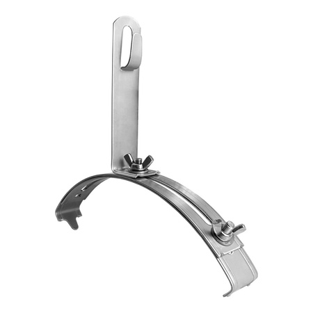 Universalfederhalterung niedrig Edelstahl G5 Erdung Blitzschutz Dachleitungshalter 59.1 NI