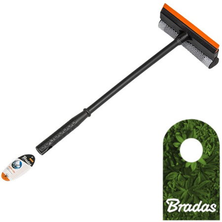 Gummi Fensterwischer Fensterputzer 8" Scheibenreiniger Stiel 50cm BRADAS ES9408