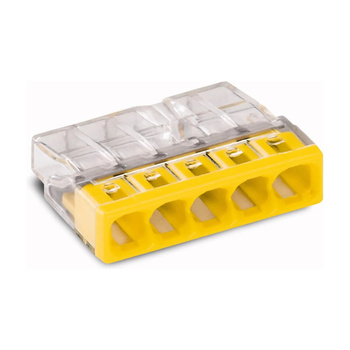 Schnellverbinder WAGO 5×0,5–2,5mm² Federklemme 5-polig LUX06404