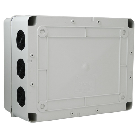 Abzweigkasten 243x190x90 mm 12 Dichtmembranen IP66 Aufputz Abzweigdose Verbindungsdose Industriegehäuse IP66 M-L 010.PG