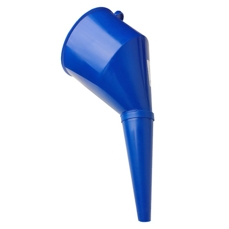 Trichter mit antistatischem Sieb abgewinkelter Einfülltrichter BLUE erleichtert das Einfüllen von Flüssigkeiten BRADAS ES10BL