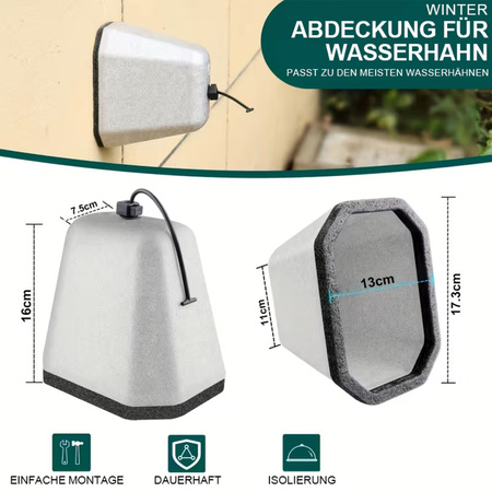 Wasserhahn Abdeckung Frostschutz aus Schaumstoff Wasserhahn-Schutzhülle DV-6746 Doktorvolt