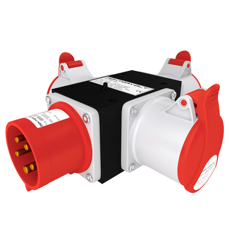 CEE Adapter 3x32A /400V Baustromverteiler ROP 3253 DV