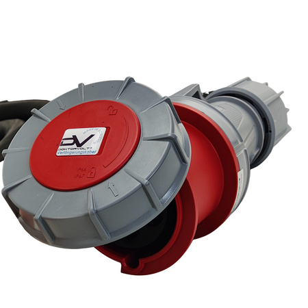 CEE Verlängerungskabel Kabel 10m 63A IP67 Starkstromkabel 5x16mm2 PCE Doktorvolt® DV-4759-CEE-63