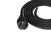 Anschlusskabel 1,5m IP44 mit geradem Stecker 250V 16A 3x2,5 mm² H05RR-F PP-40H Schwarz W-97896