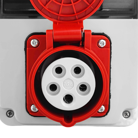 Wandverteiler XS 16A 2x230V IP44 Stromverteiler Komplett Verdrahtet Doktorvolt DV-5121-F