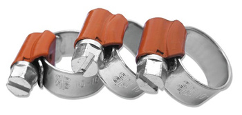 10Stk. Schlauchschellen FORCE ORANGE 10-16mm W1 Bradas DB 10-16/9PB