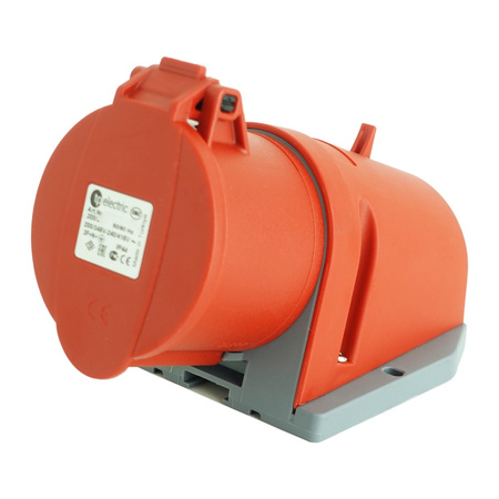 CEE Wandsteckdose Aufputz 5P 16A IP44 400V 3105-307-1600