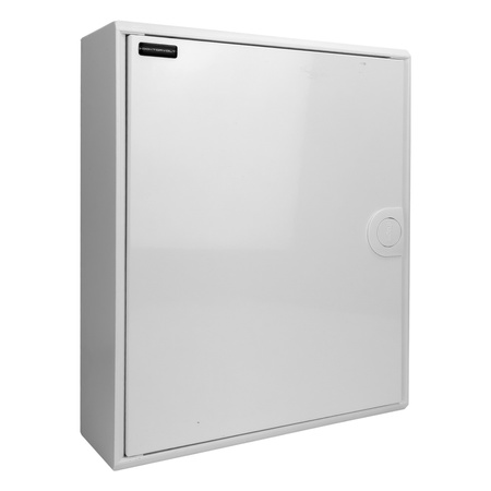 Sicherungskasten Aufputz Verteilerkasten 2-reihig 24 Module 8xMCB 1xRCCB VDE verdrahtet Verteilerschrank mit Sicherungen 370x305x96,5mm Hager Hohlwand Verteiler Abzweigklemmen Doktorvolt  DV-6319-NT