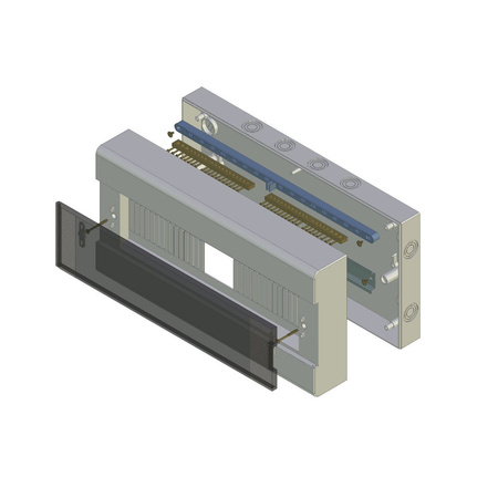 Verteilerkasten Sicherungskasten AP 12 Module Rn-12 Kleinverteiler IP40 E-P 7.3