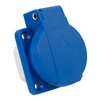 Anbausteckdose Schuko Einabusteckdose Typ-F IP54 Klappdeckel Steckdose Blau 230V Mennekes 11011