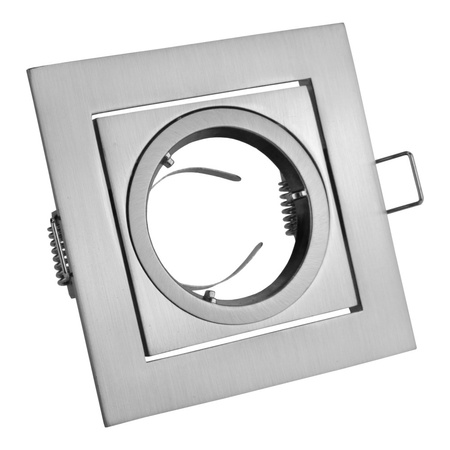 Einbaurahmen Einbauspot viereckig Quadrat schwenkbar inox Rahmen Einbauleuchte VILA GTV OP-VILAKW-02