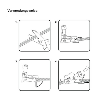 Bradas Schlauchschellen W2 aus Edelstahl 30m Band einstellbar mit 50 Befestigungselementen für Befestigung von Schläuchen OACW2 30/9 CARTBOX