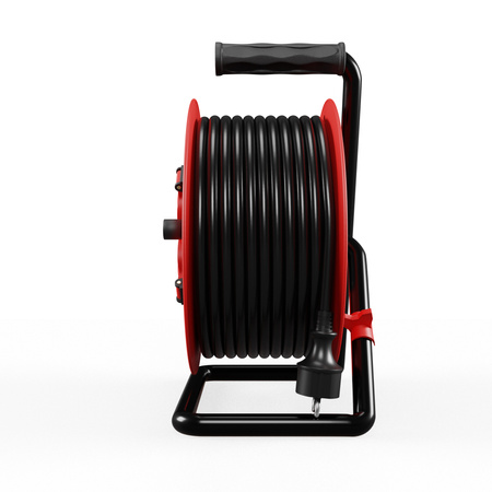 Kabeltrommel 40m 4× 230 V Schuko 3×2,5 H05RR-F Professional Line W-98687