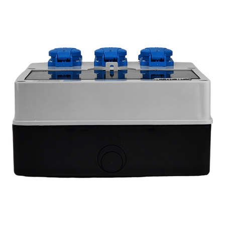 Stromverteiler DV TD-S/FI 6x230V Baustromverteiler Doktorvolt® DV-1769-D