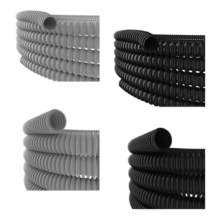 Spiralrohr GUS Isolierrohr 30m ⌀22mm ⌀28mm ⌀35mm grau schwarz OLGFE35