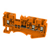 Reihenklemme 4mm2 3 Leiter Durchgangsklemme 1P Orange DS4-TW-01P-15-00A(H)
